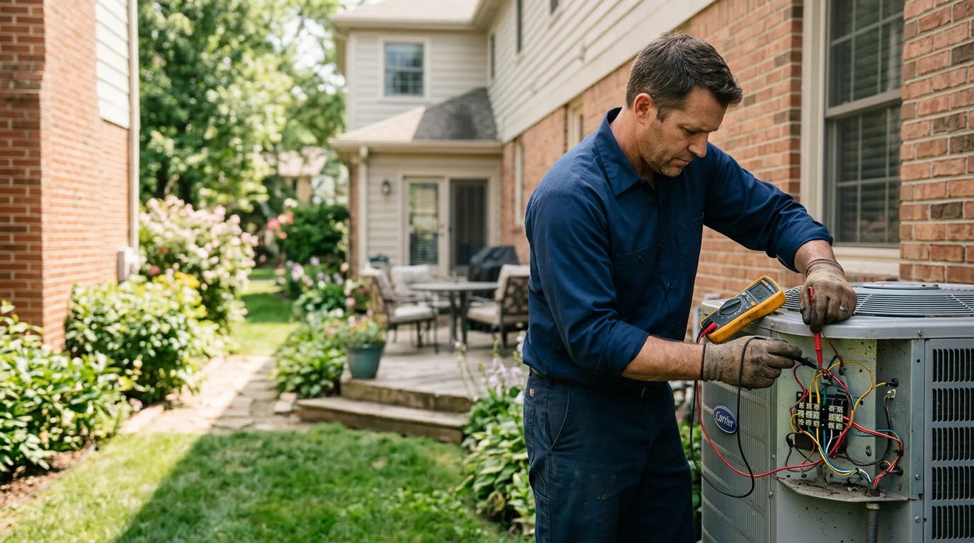 HVAC technician working near Middleburg, NC